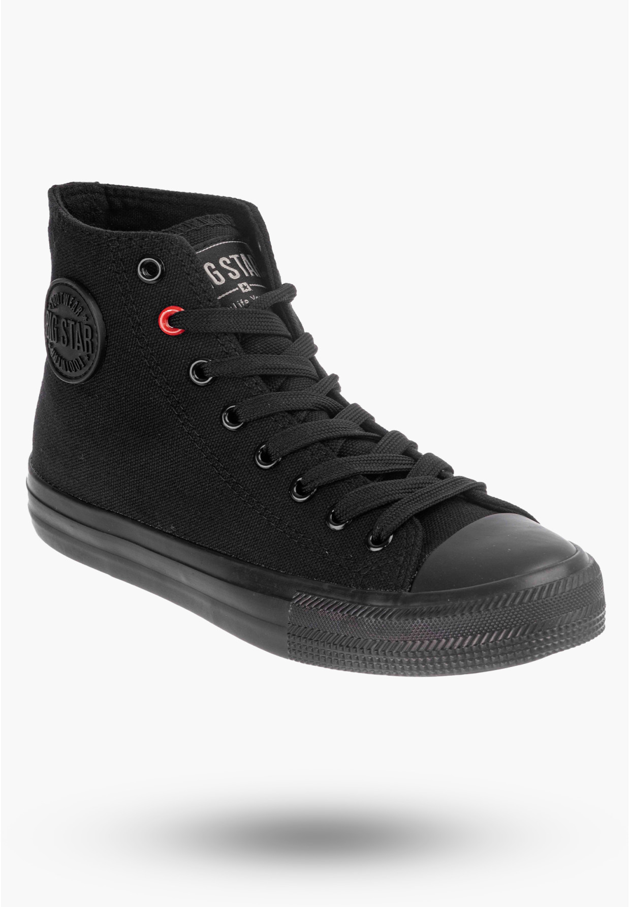 Trampki Damskie Big Star Czarne Wysokie T274033