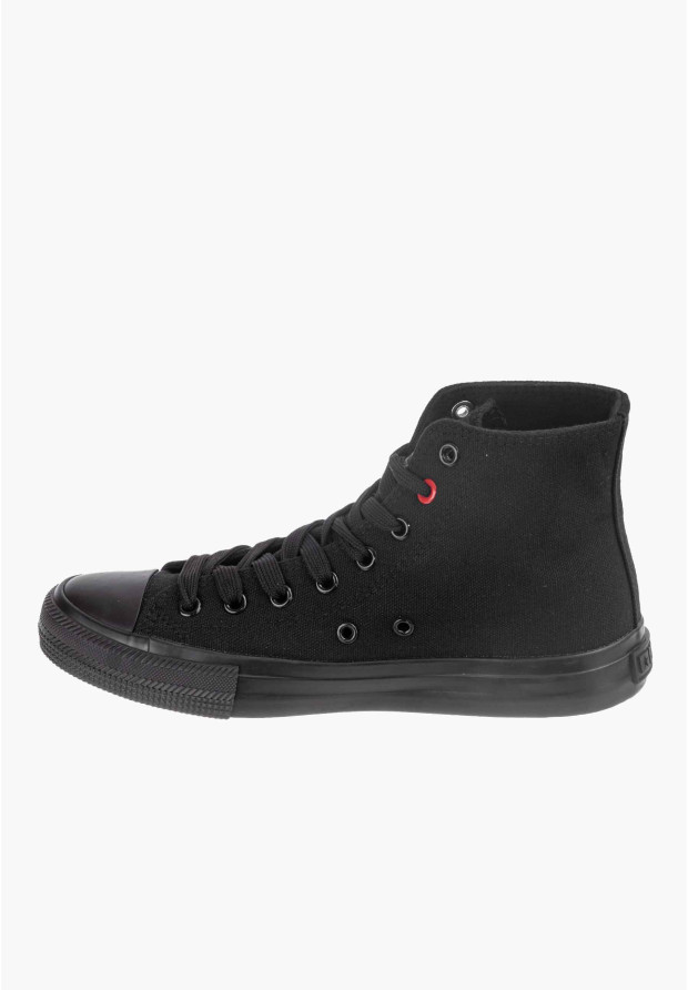 Trampki Damskie Big Star Czarne Wysokie T274033