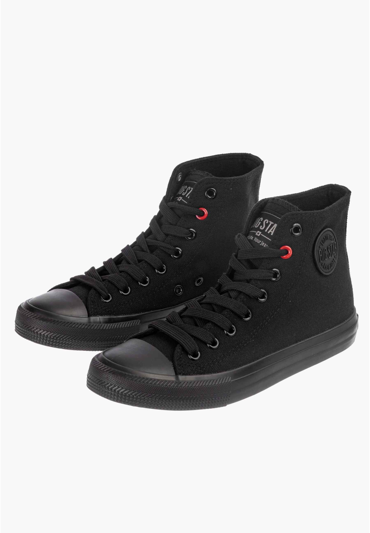 Trampki Damskie Big Star Czarne Wysokie T274033