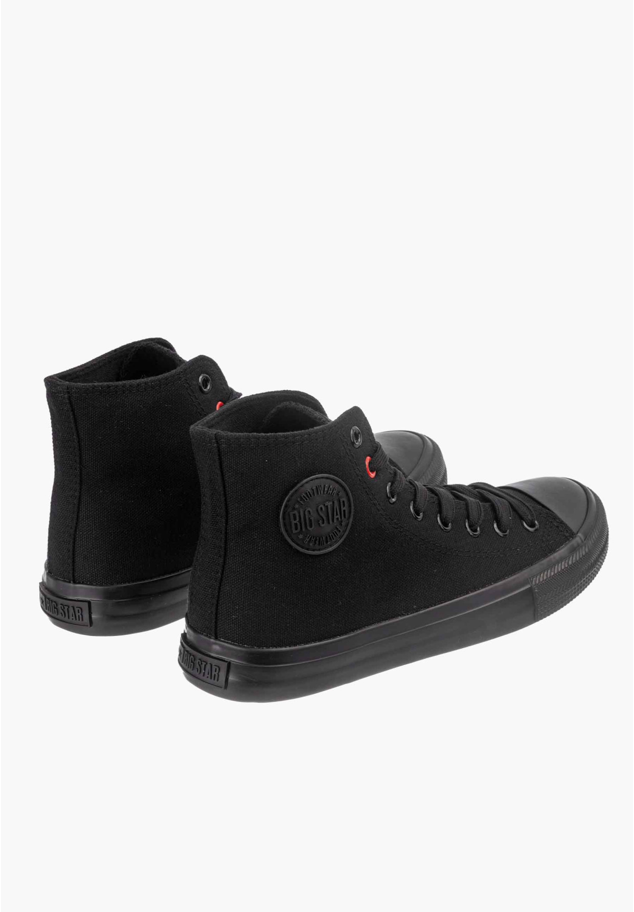 Trampki Damskie Big Star Czarne Wysokie T274033