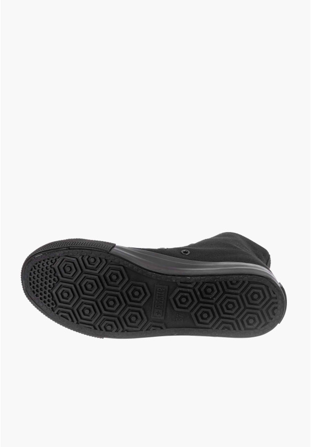 Trampki Damskie Big Star Czarne Wysokie T274033