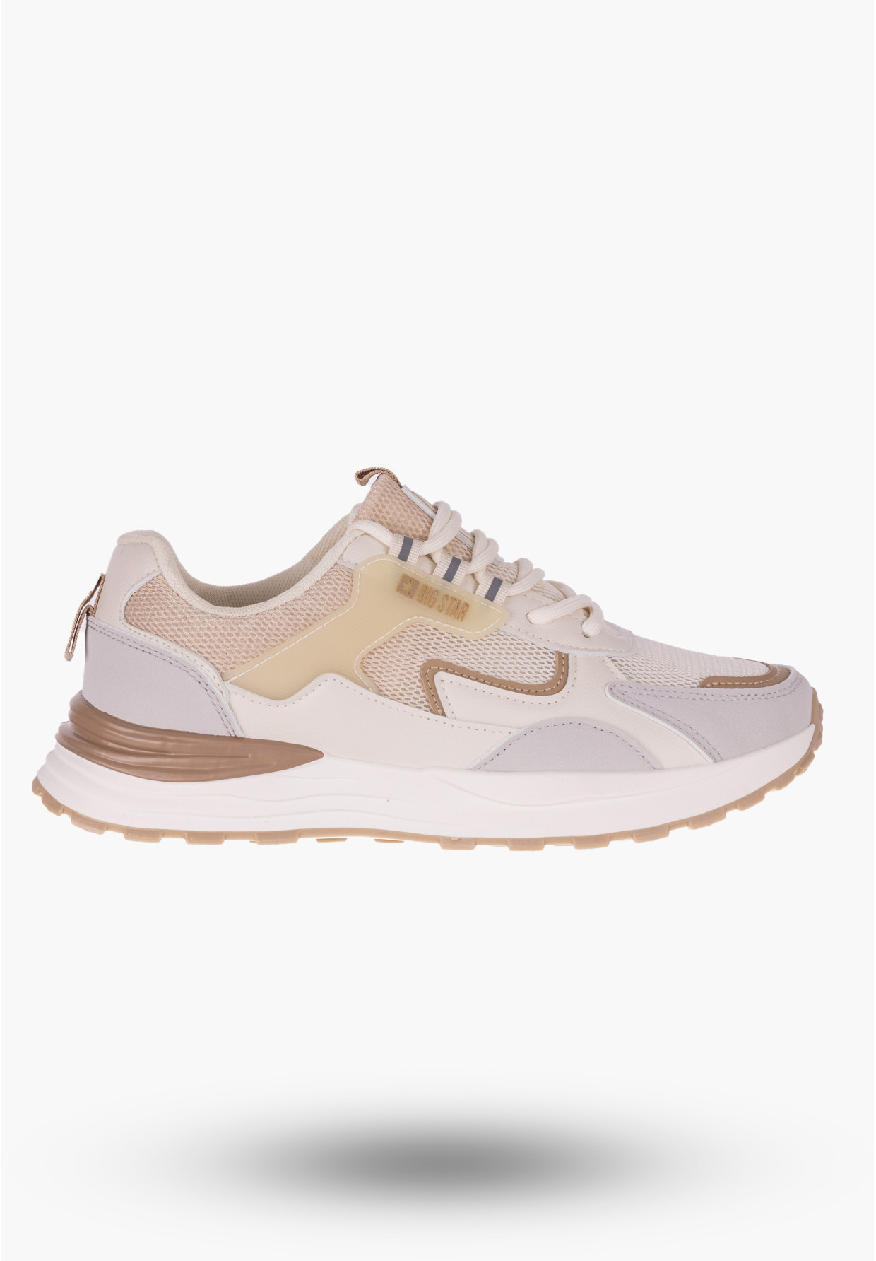 Sneakersy Big Star Beżowe Buty Damskie NN274A098
