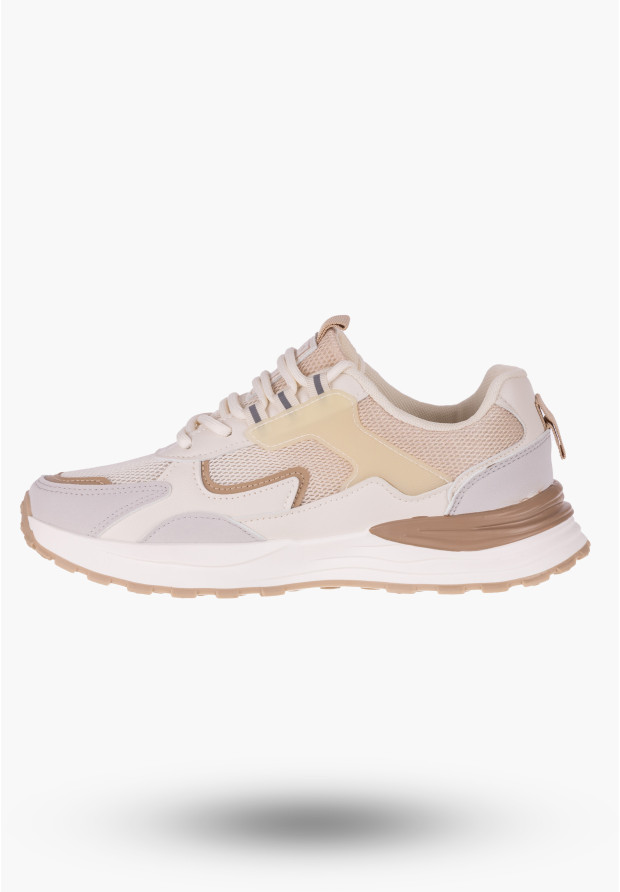 Sneakersy Big Star Beżowe Buty Damskie NN274A098
