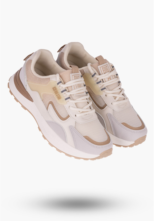 Sneakersy Big Star Beżowe Buty Damskie NN274A098