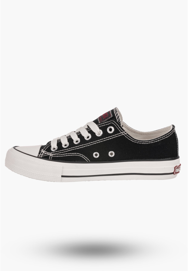 Trampki Damskie Big Star czarne klasyczne logo NN274234