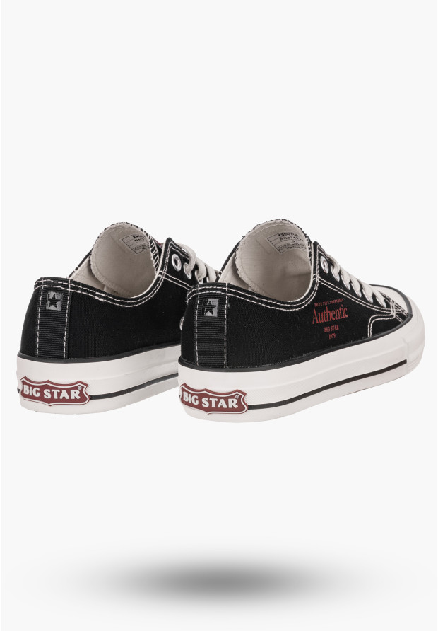 Trampki Damskie Big Star czarne klasyczne logo NN274234