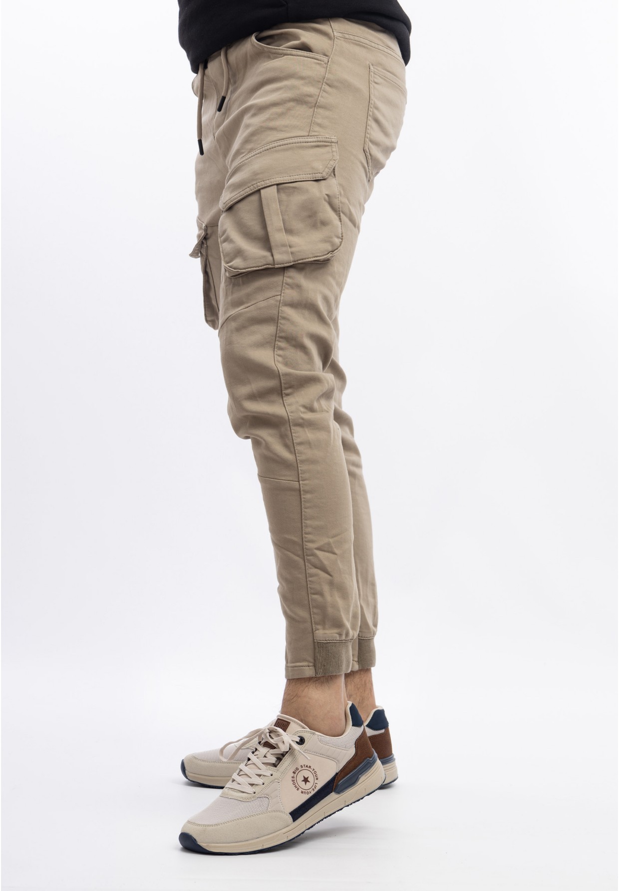 Spodnie Beżowe Joggery Kenzarro O-79003 04