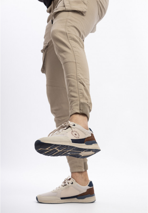 Spodnie Beżowe Joggery Kenzarro O-79003 04