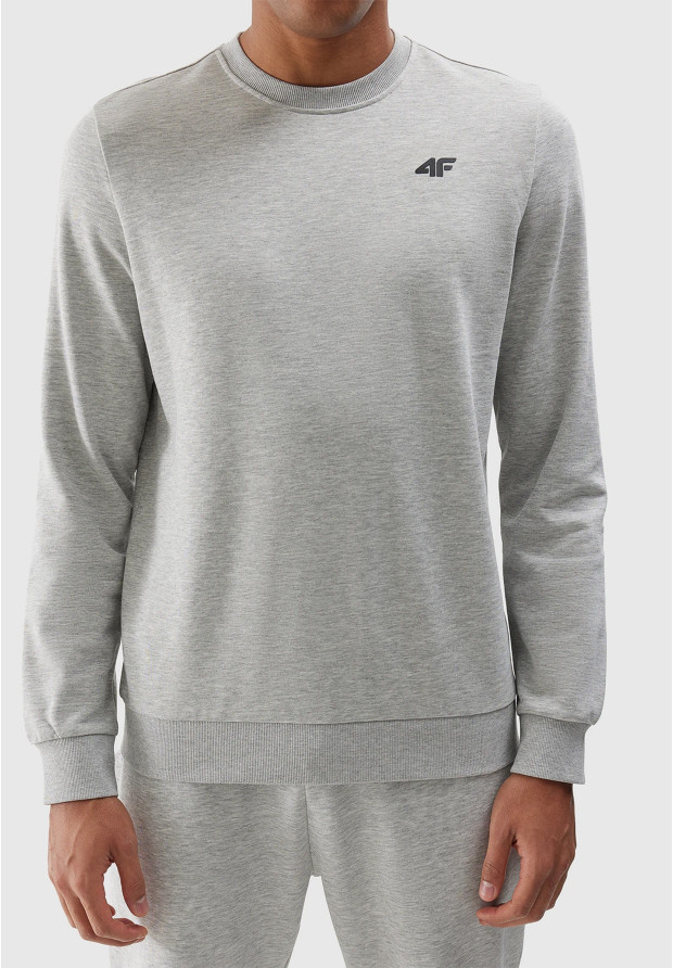 Bluza Męska 4F Sportowa Szara nierozpinana TSWSM1181