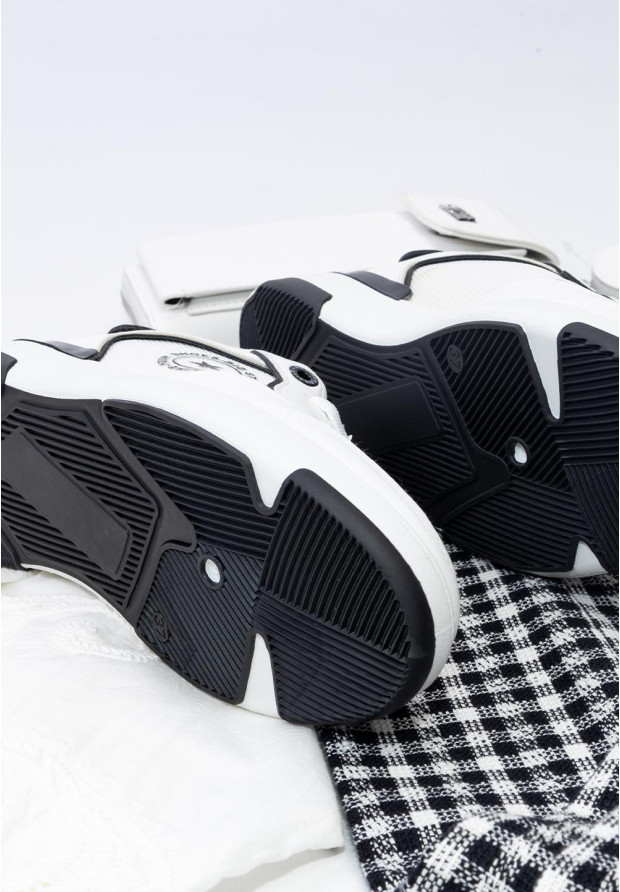 Sneakersy Damskie BIG STAR Białe z siatką LL274440