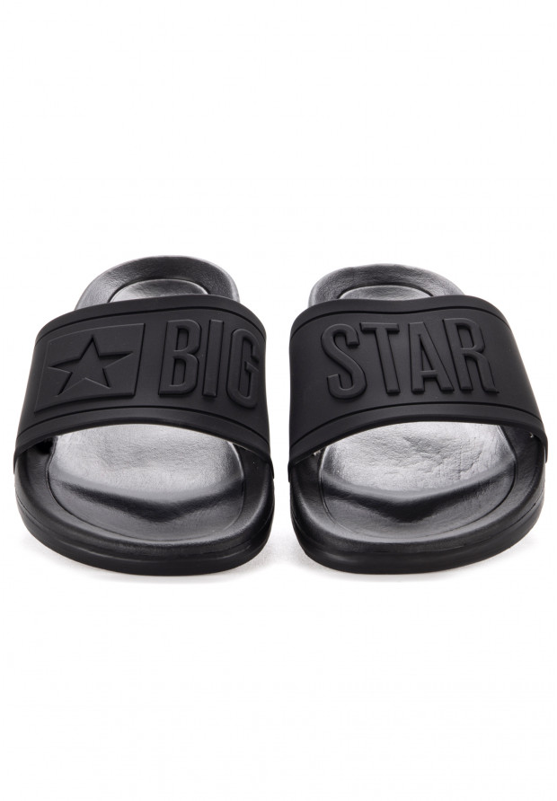 Klapki Męskie Big Star Czarne DD174690