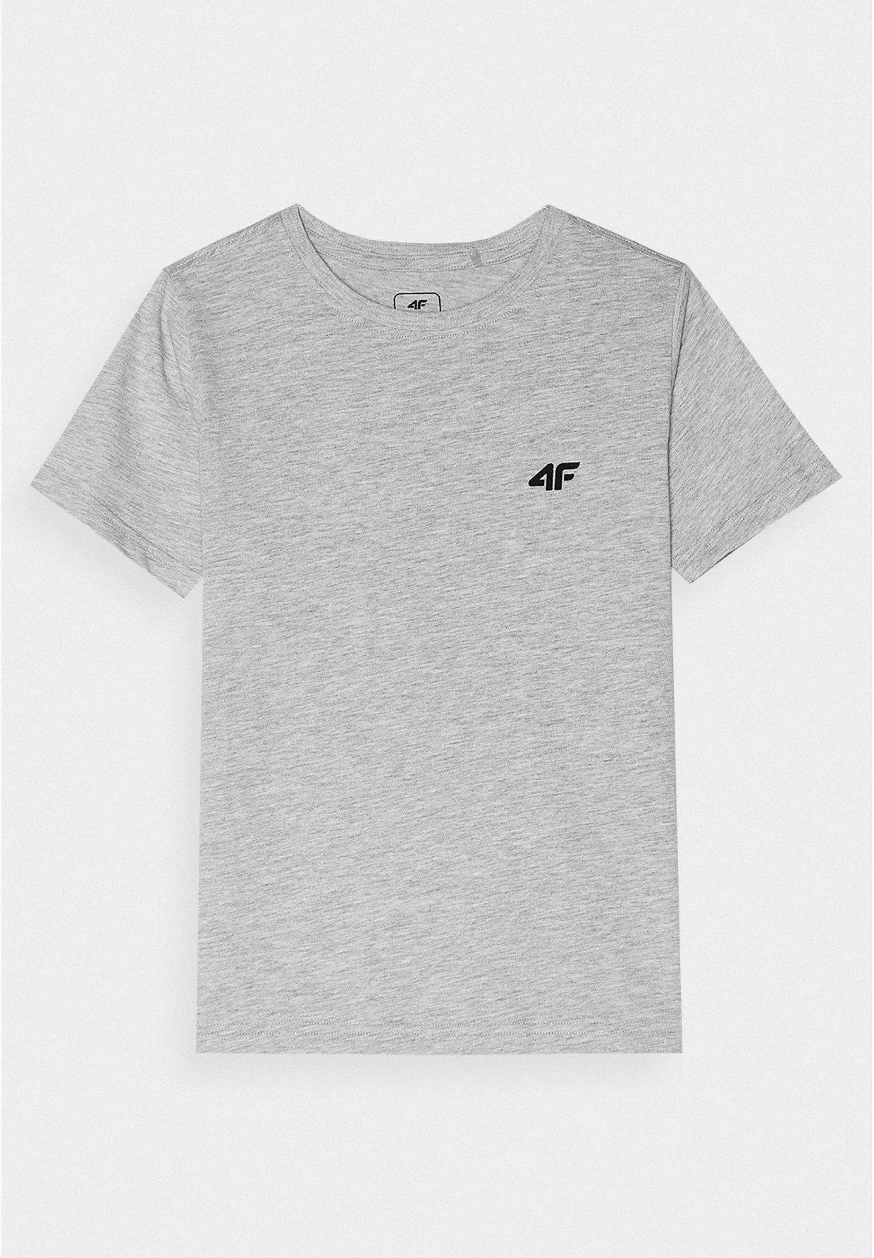 Koszulka Chłopięca 4F T-shirt basic szary 4FJWSS24TTSHM1116