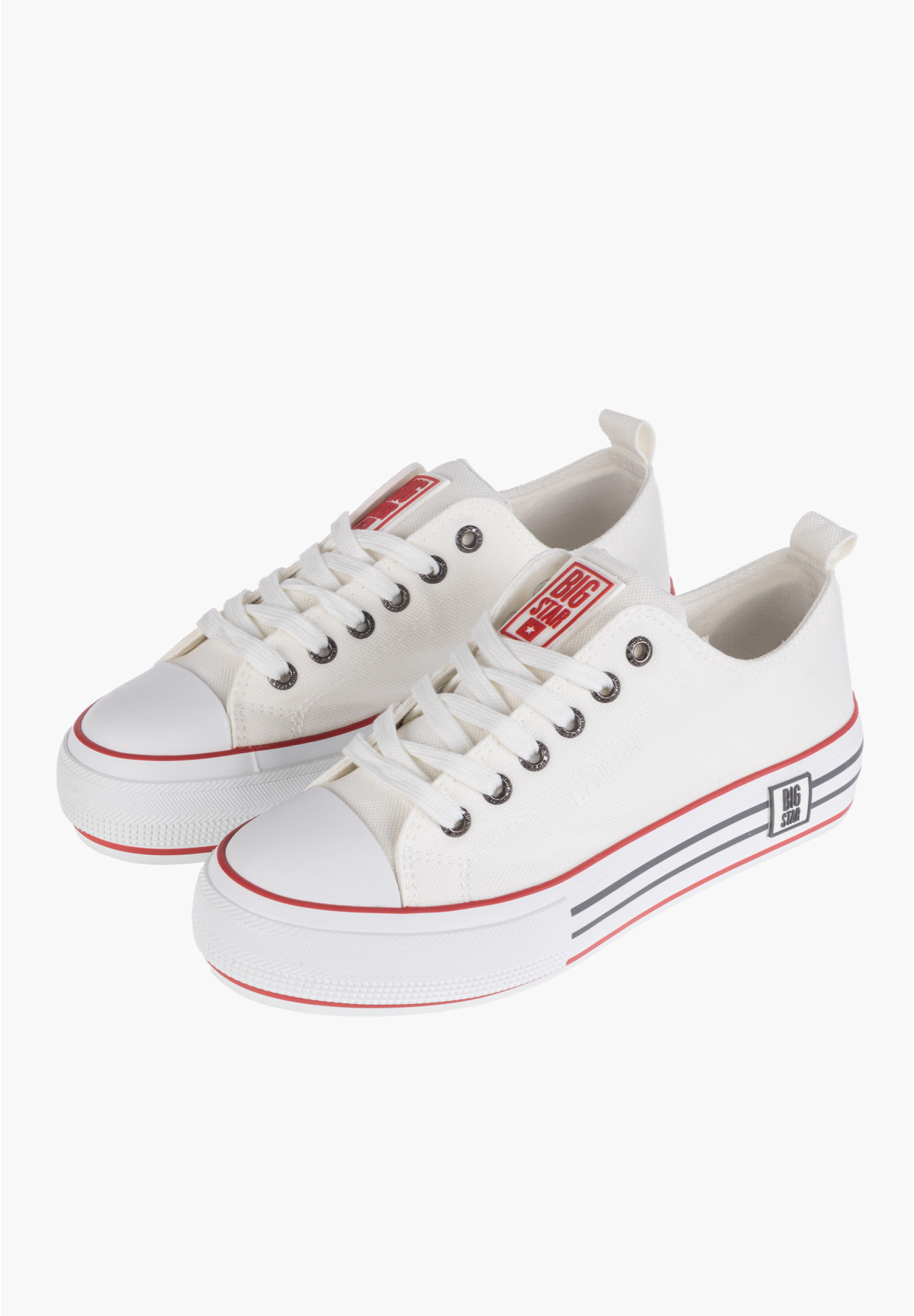 Trampki Damskie BIG TAR Białe Buty Sportowe LL274180