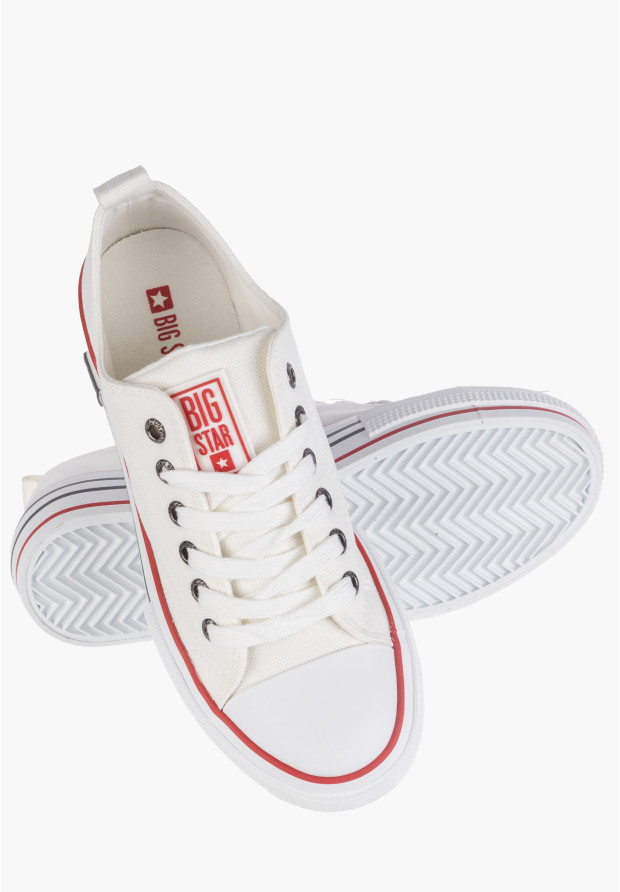Trampki Damskie BIG TAR Białe Buty Sportowe LL274180