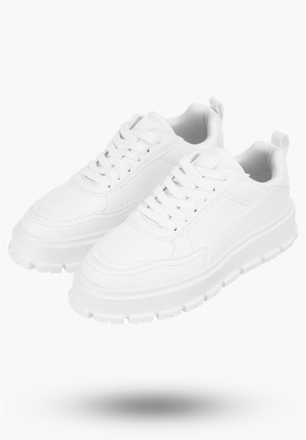Buty Damskie BIG TAR Białe Sneakersy Lekkie Eko Skóra NN274373