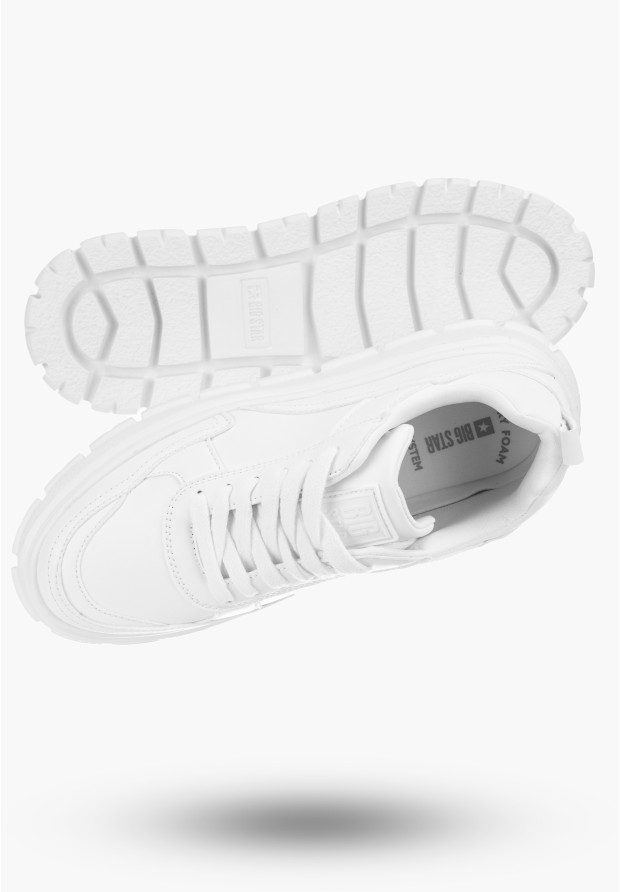 Buty Damskie BIG TAR Białe Sneakersy Lekkie Eko Skóra NN274373