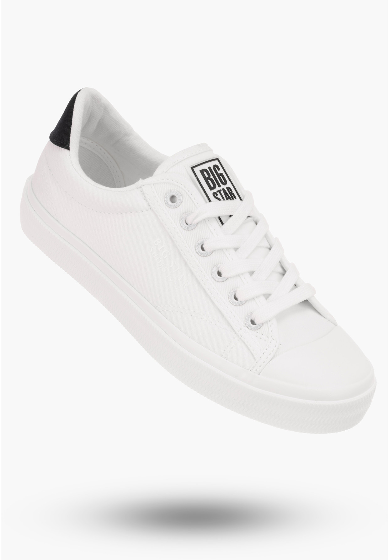 Trampki Damskie BIG TAR Białe Buty Materiałowe LL274091