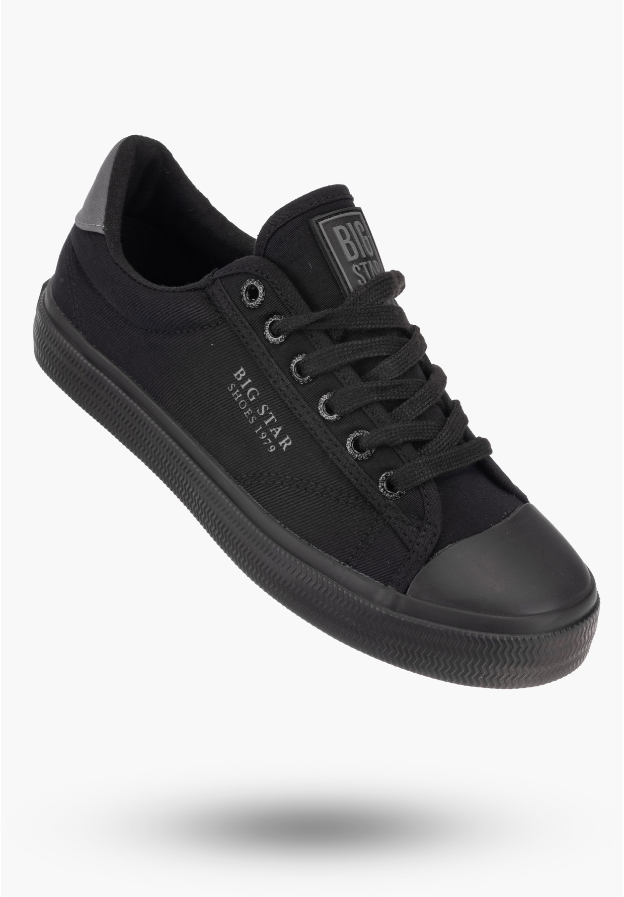 Trampki Damskie BIG TAR Czarne Buty Materiałowe LL274092