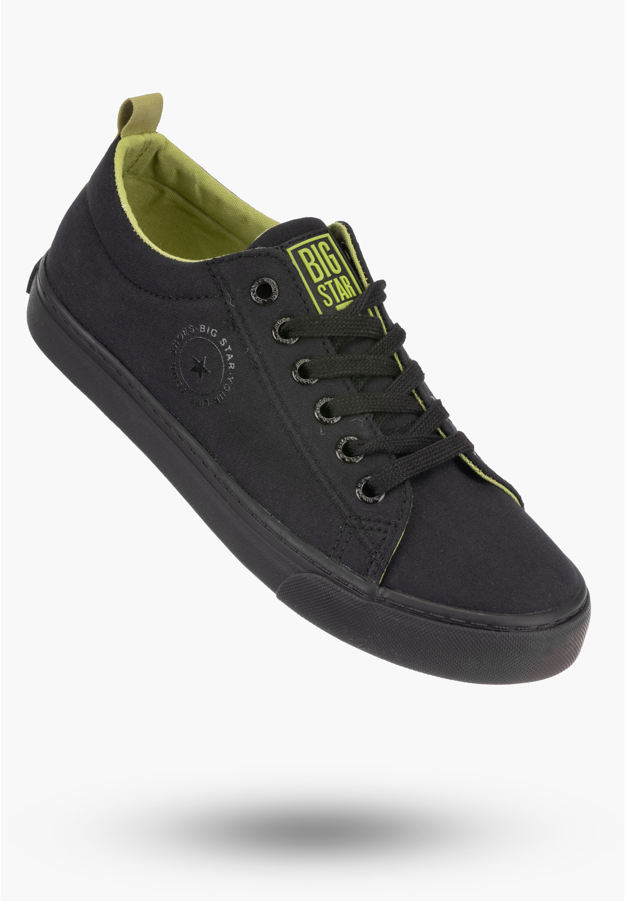 Trampki Damskie BIG TAR Czarne Buty Materiałowe LL274247