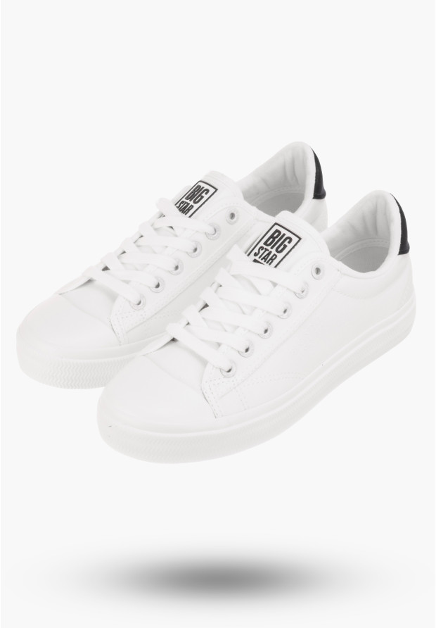 Trampki Damskie BIG TAR Białe Buty Materiałowe LL274091