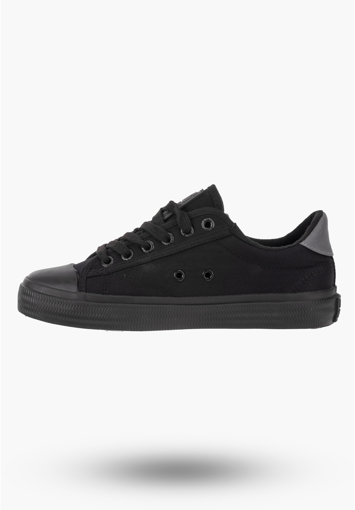 Trampki Damskie BIG TAR Czarne Buty Materiałowe LL274092