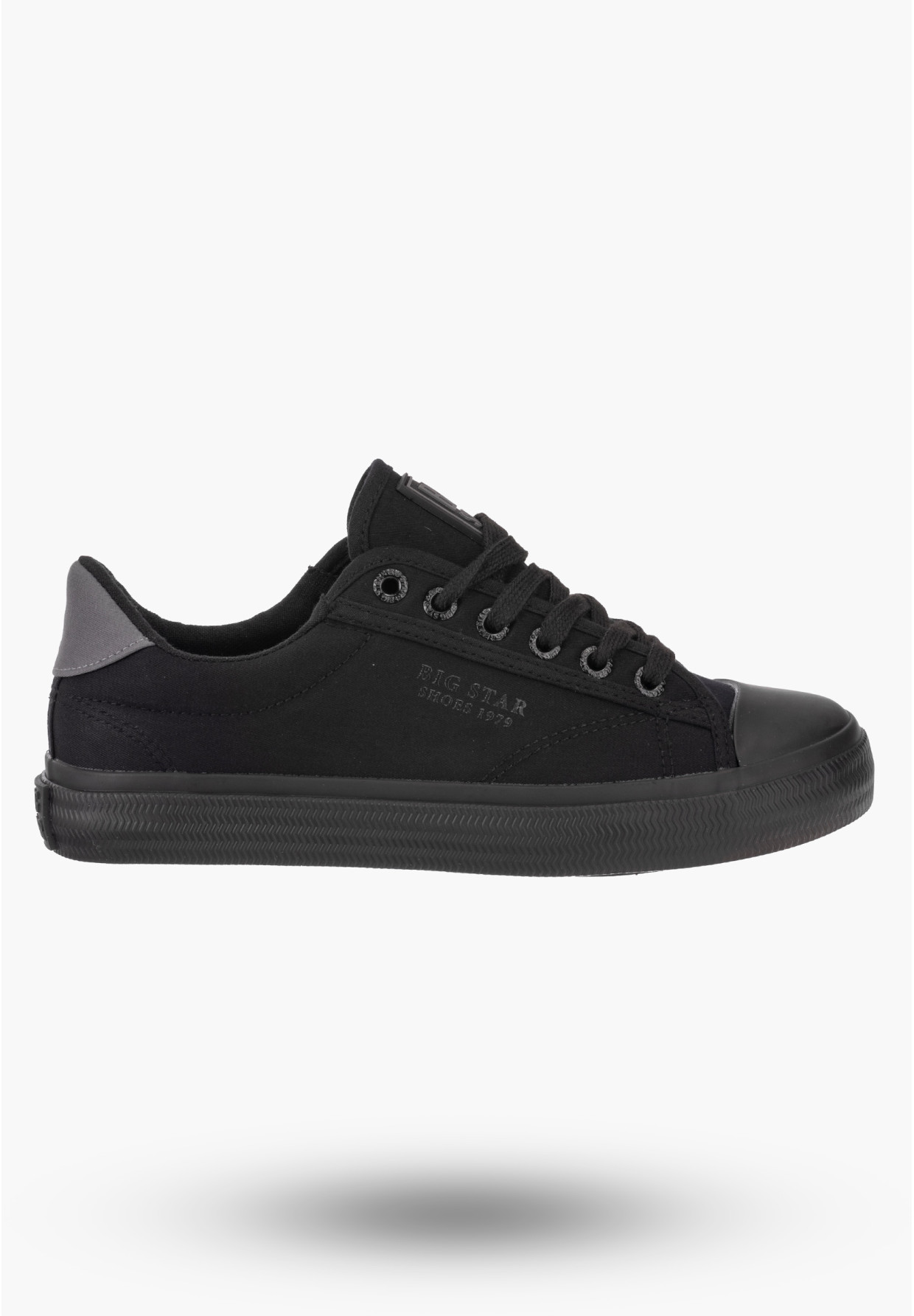 Trampki Damskie BIG TAR Czarne Buty Materiałowe LL274092