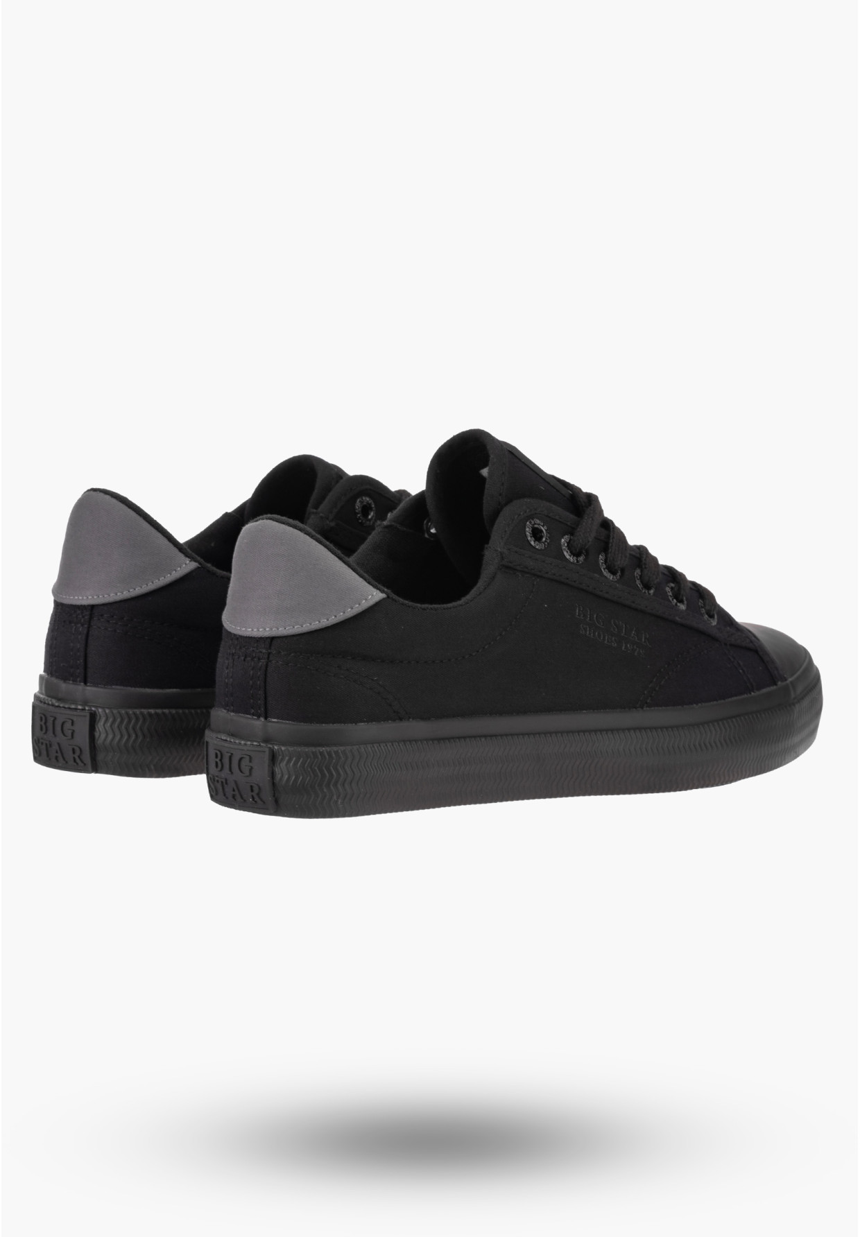 Trampki Damskie BIG TAR Czarne Buty Materiałowe LL274092