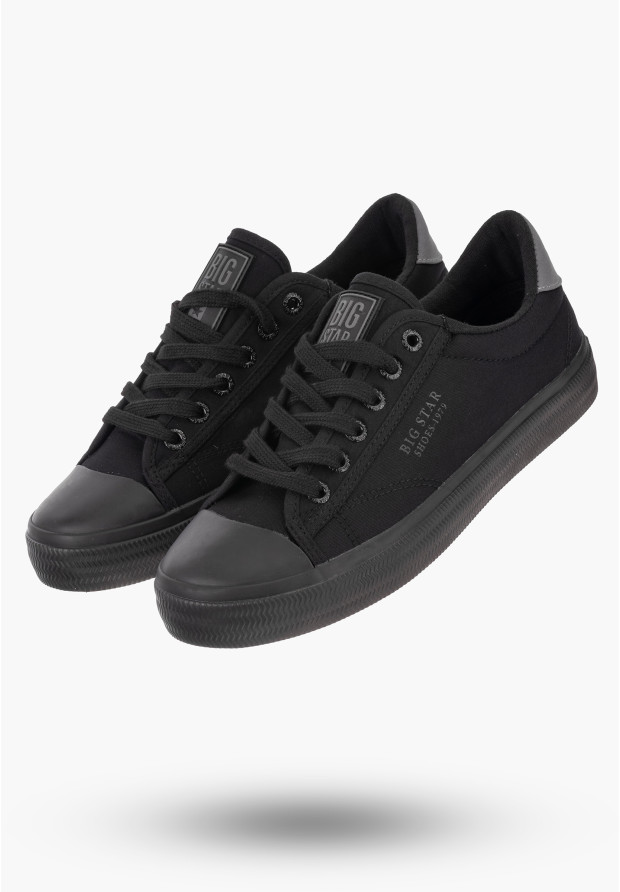Trampki Damskie BIG TAR Czarne Buty Materiałowe LL274092