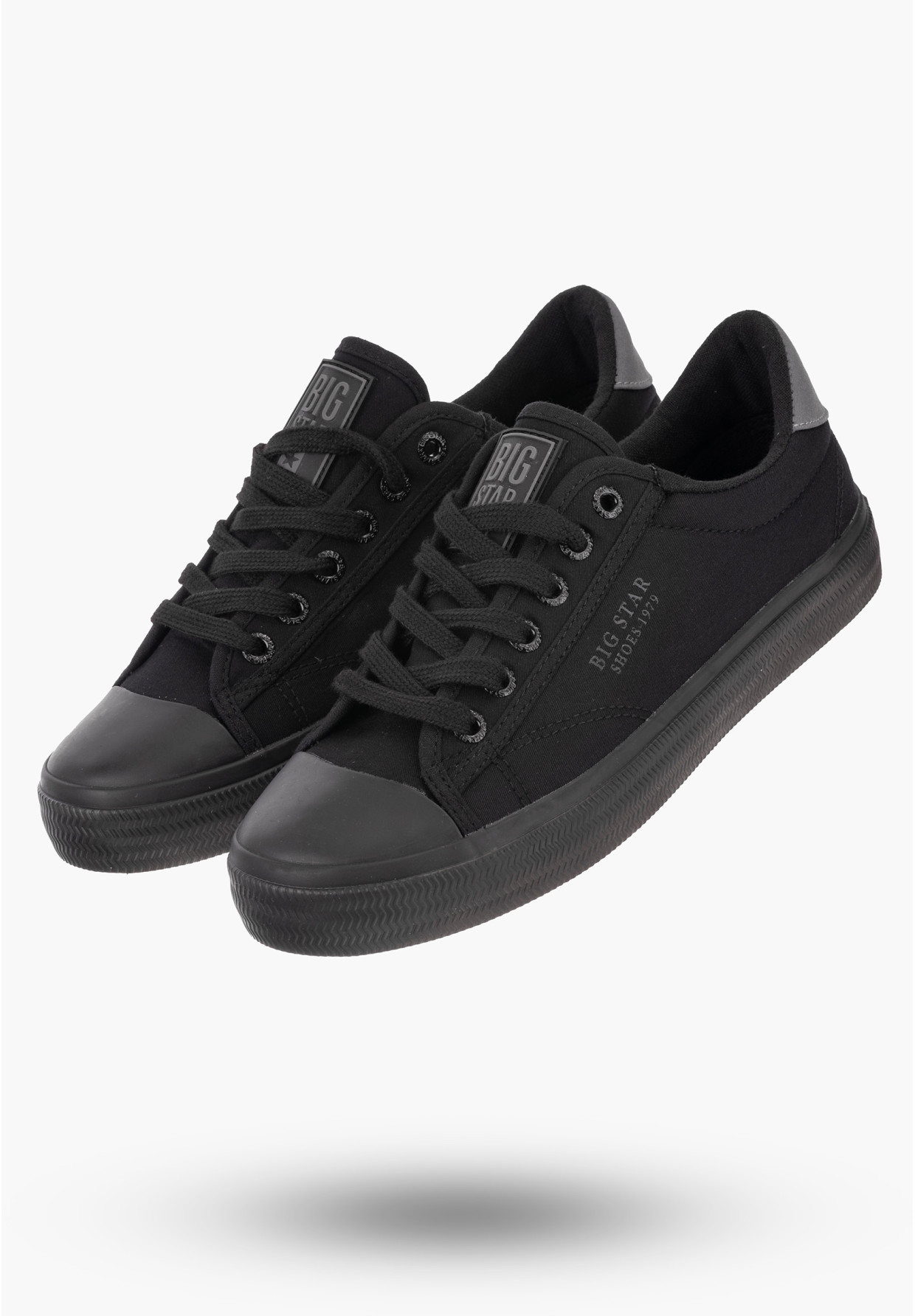 Trampki Damskie BIG TAR Czarne Buty Materiałowe LL274092
