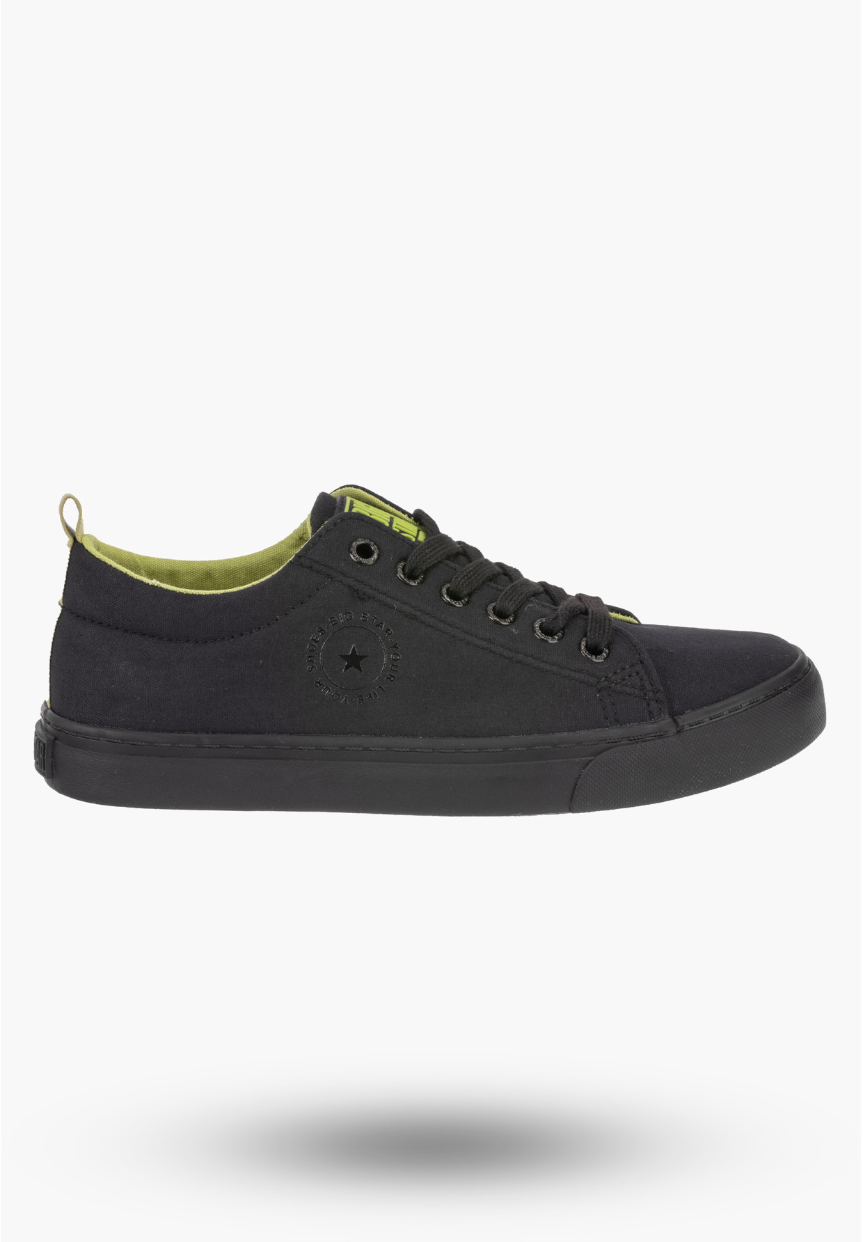 Trampki Damskie BIG TAR Czarne Buty Materiałowe LL274247