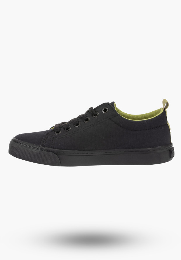 Trampki Damskie BIG TAR Czarne Buty Materiałowe LL274247
