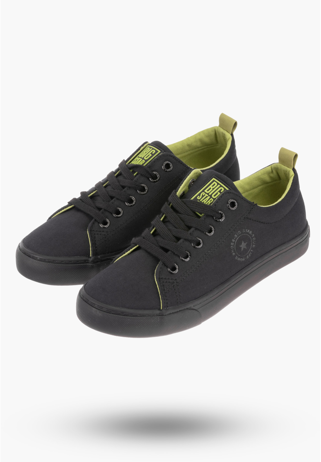 Trampki Damskie BIG TAR Czarne Buty Materiałowe LL274247