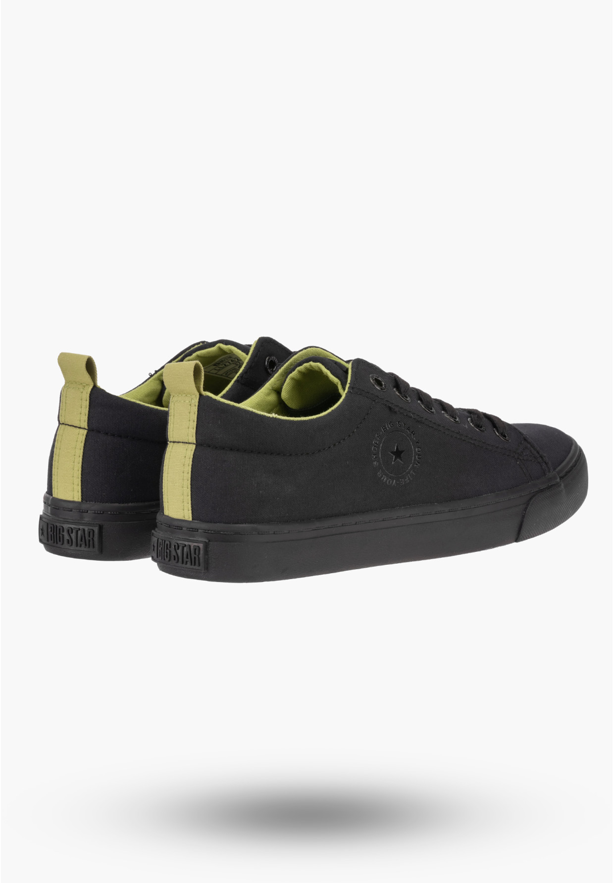 Trampki Damskie BIG TAR Czarne Buty Materiałowe LL274247