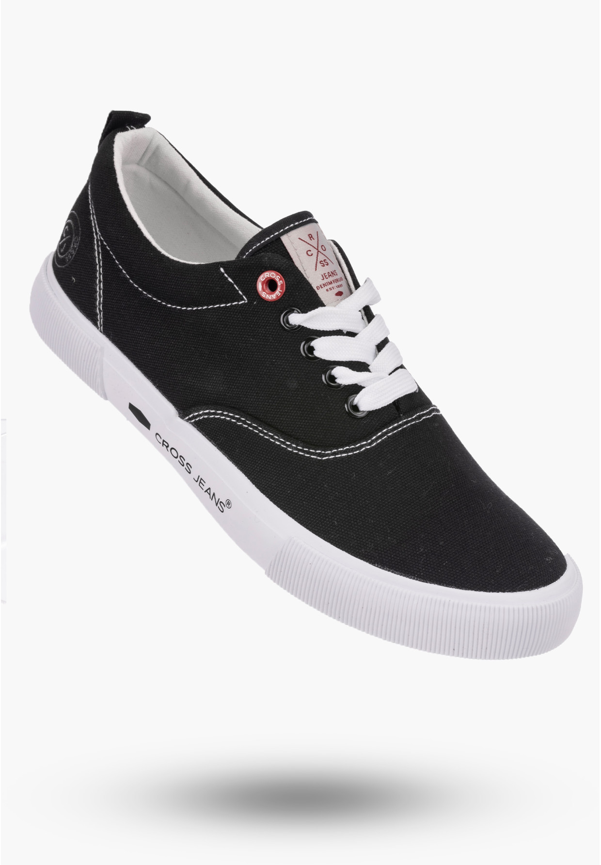 Buty Męskie CROSS JEANS Czarne Trampki Tenisówki HH1R4007C