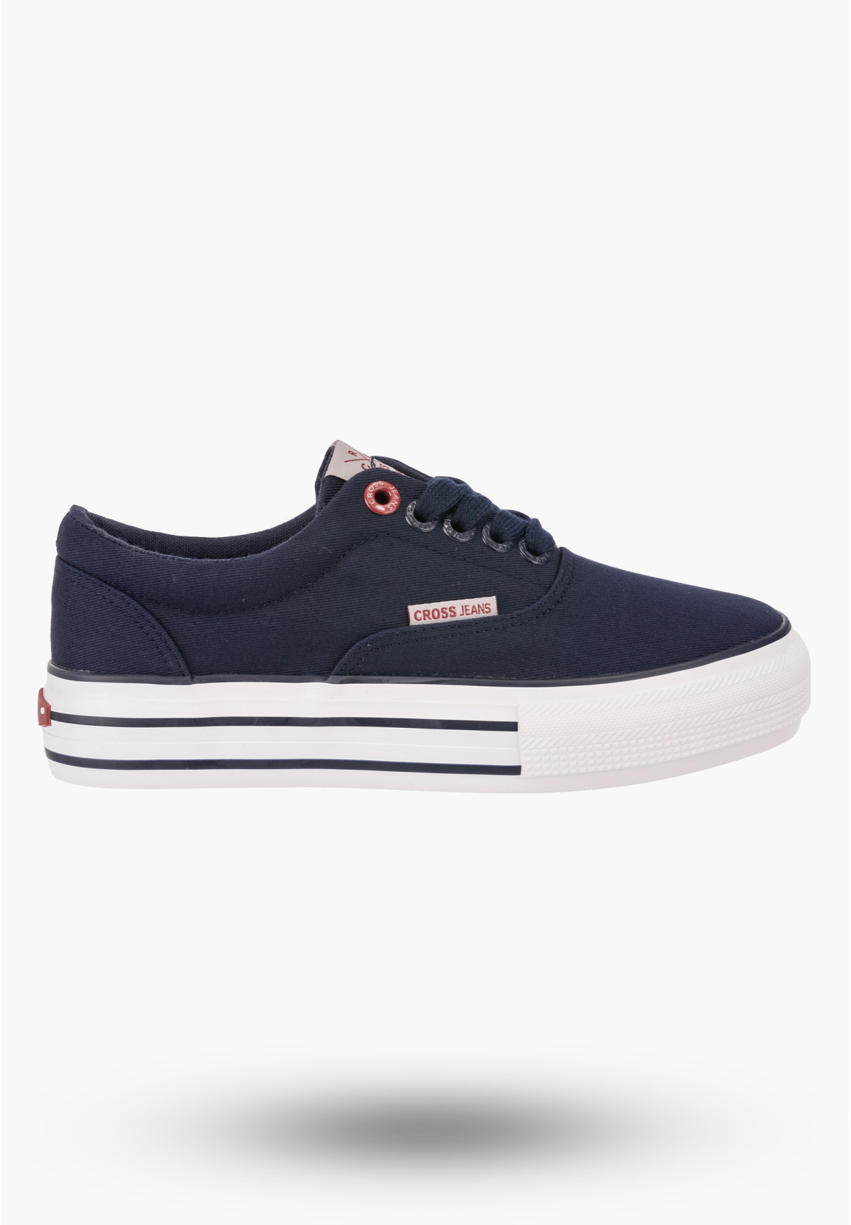 Trampki Damskie CROSS JEANS Granatowe Buty Materiałowe FF2R4003C