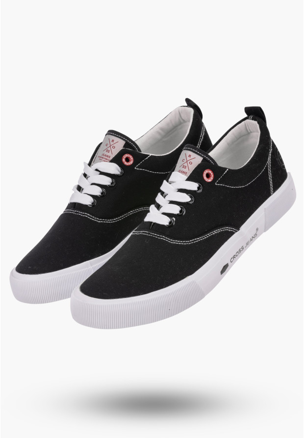 Buty Męskie CROSS JEANS Czarne Trampki Tenisówki HH1R4007C