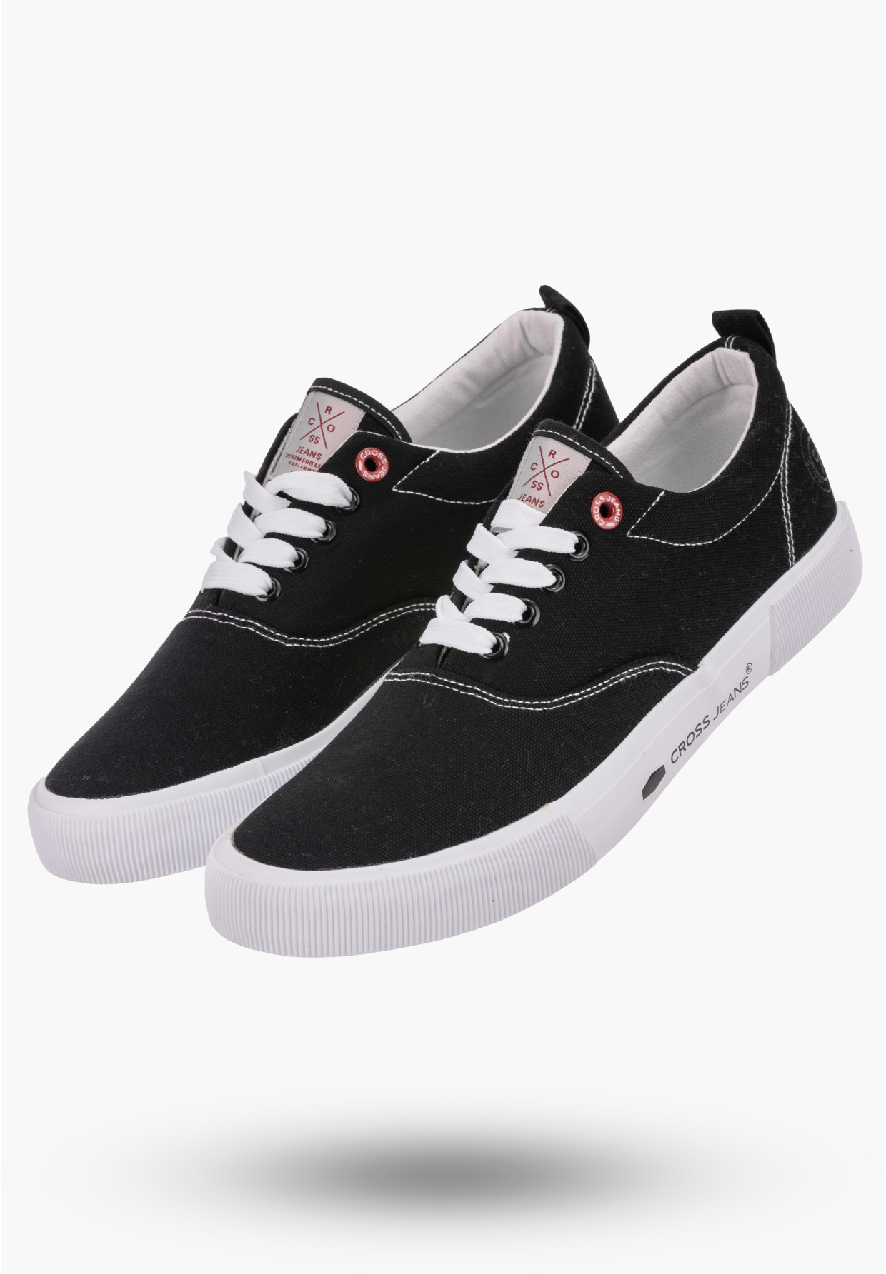 Buty Męskie CROSS JEANS Czarne Trampki Tenisówki HH1R4007C