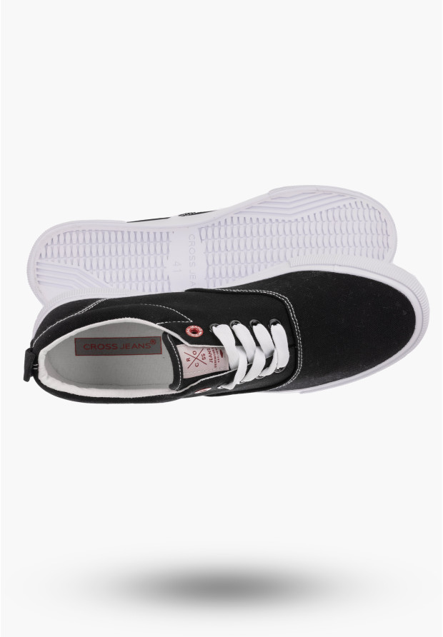 Buty Męskie CROSS JEANS Czarne Trampki Tenisówki HH1R4007C