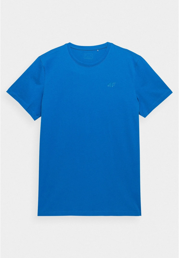 Koszulka Męska 4F Sportowy T-shirt Niebieski Regular 4FSS23TTSHM536