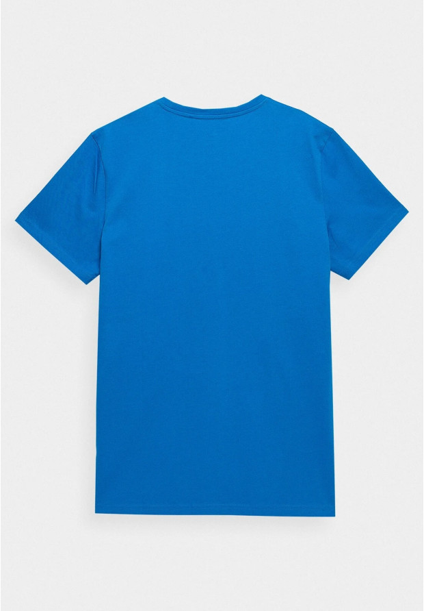 Koszulka Męska 4F Sportowy T-shirt Niebieski Regular 4FSS23TTSHM536