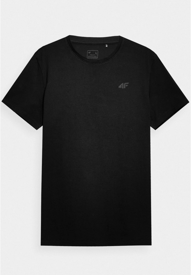 Koszulka Męska 4F Sportowy T-shirt Czarny Regular 4FSS23TTSHM536