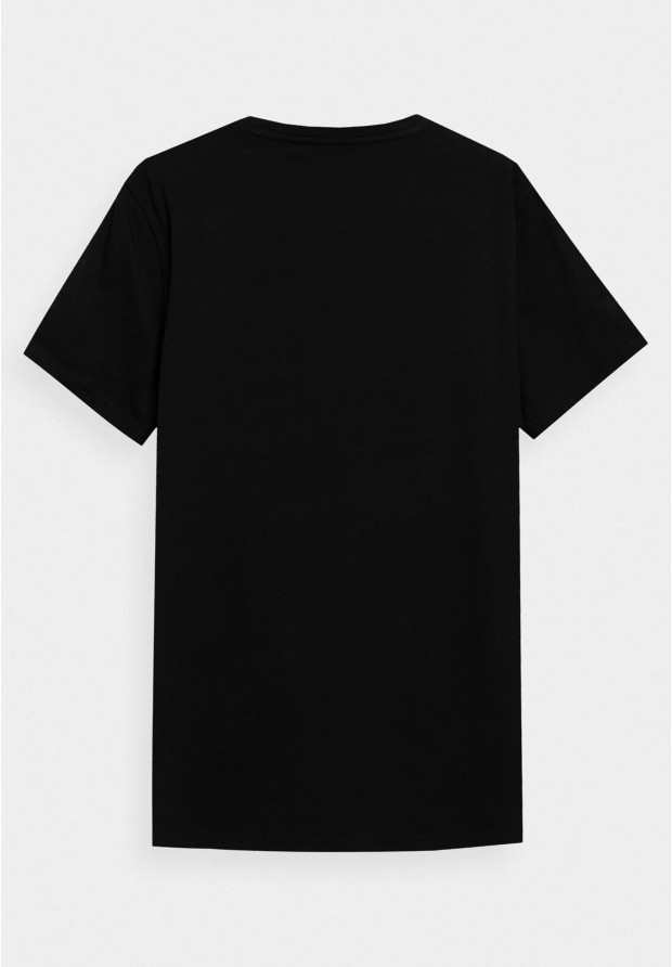 Koszulka Męska 4F Sportowy T-shirt Czarny Regular 4FSS23TTSHM536