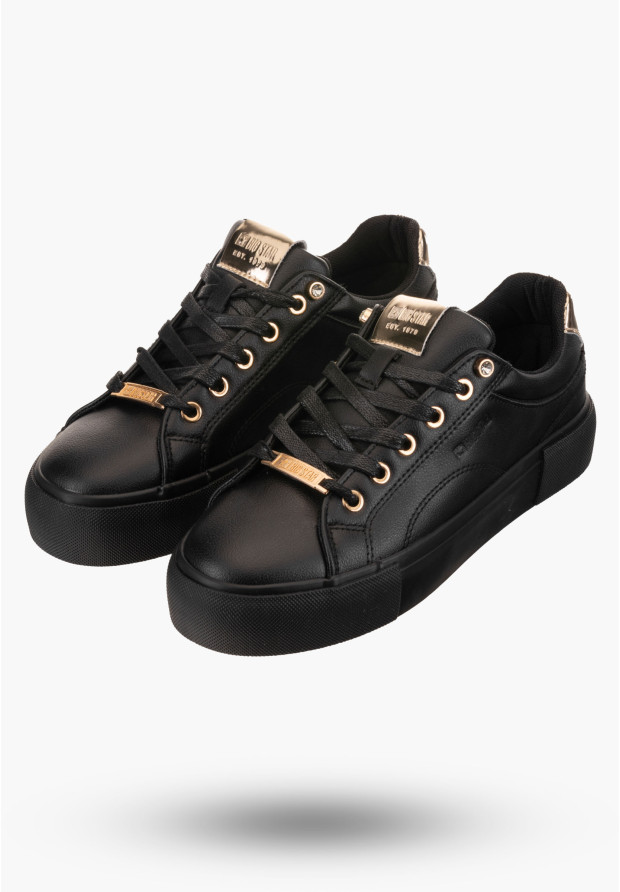 Buty Damskie BIG STAR Czarne Trampki NN274209
