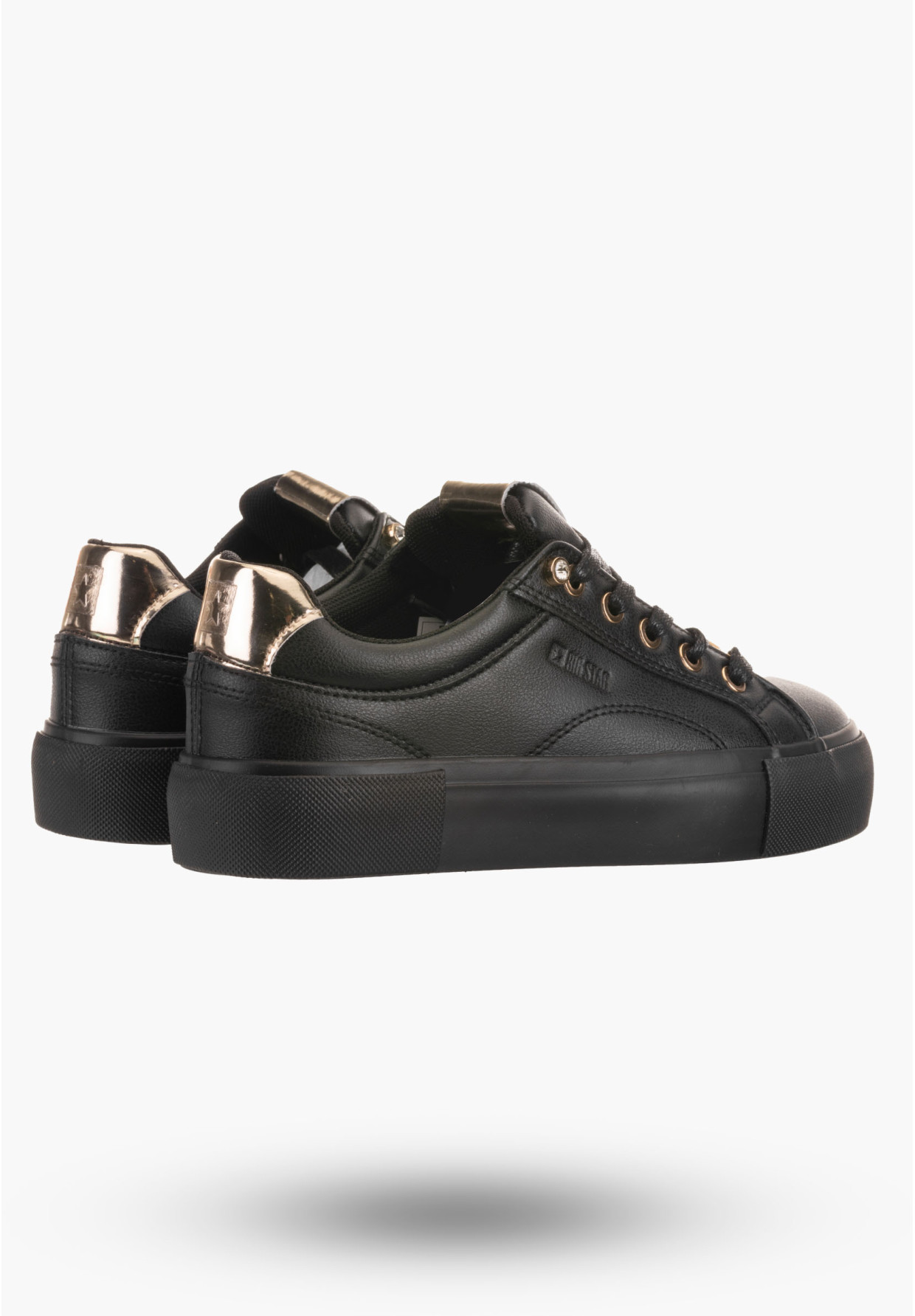 Buty Damskie BIG STAR Czarne Trampki NN274209