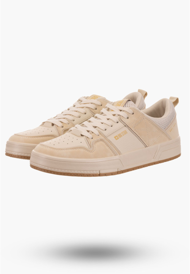 Buty Męskie BIG STAR Beżowe Sneakersy NN174095