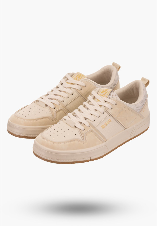 Buty Męskie BIG STAR Beżowe Sneakersy NN174095