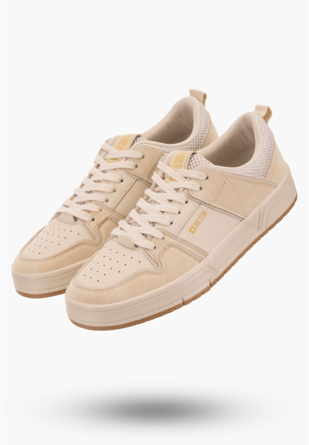 Buty Męskie BIG STAR Beżowe Sneakersy NN174095