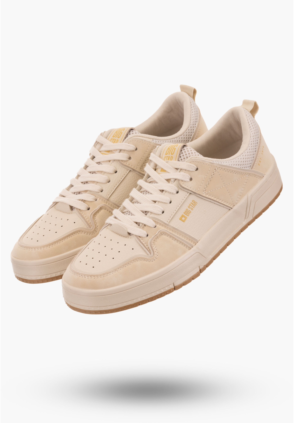 Buty Męskie BIG STAR Beżowe Sneakersy NN174095