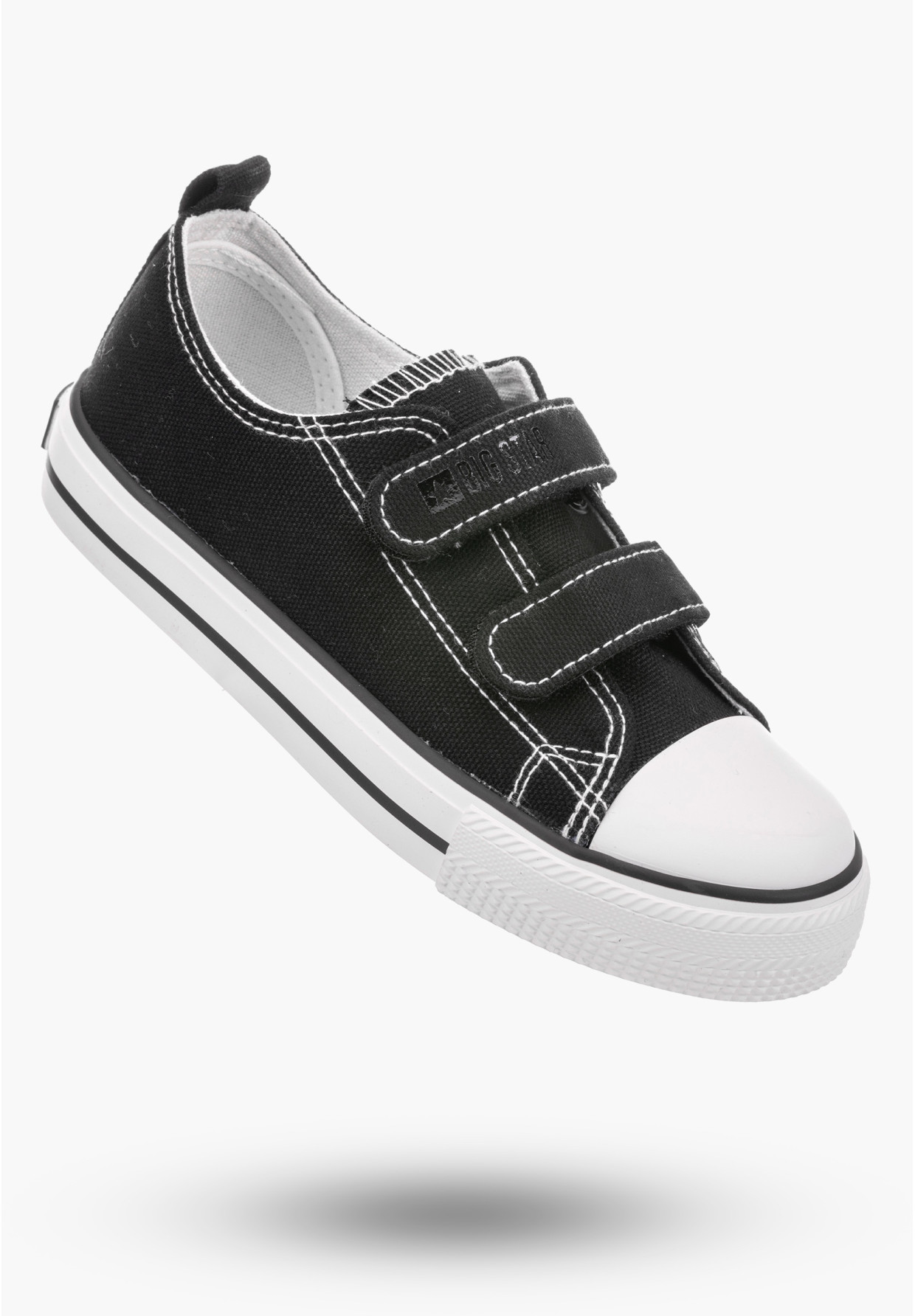 Trampki Dziecięce BIG STAR Czarne Buty na rzepy OO374008