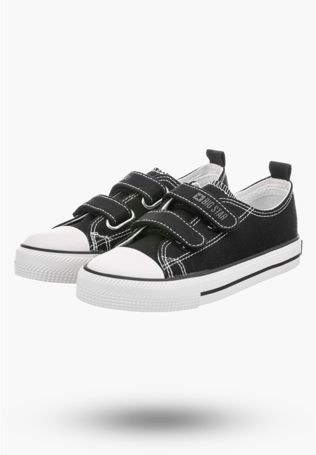 Trampki Dziecięce BIG STAR Czarne Buty na rzepy OO374008